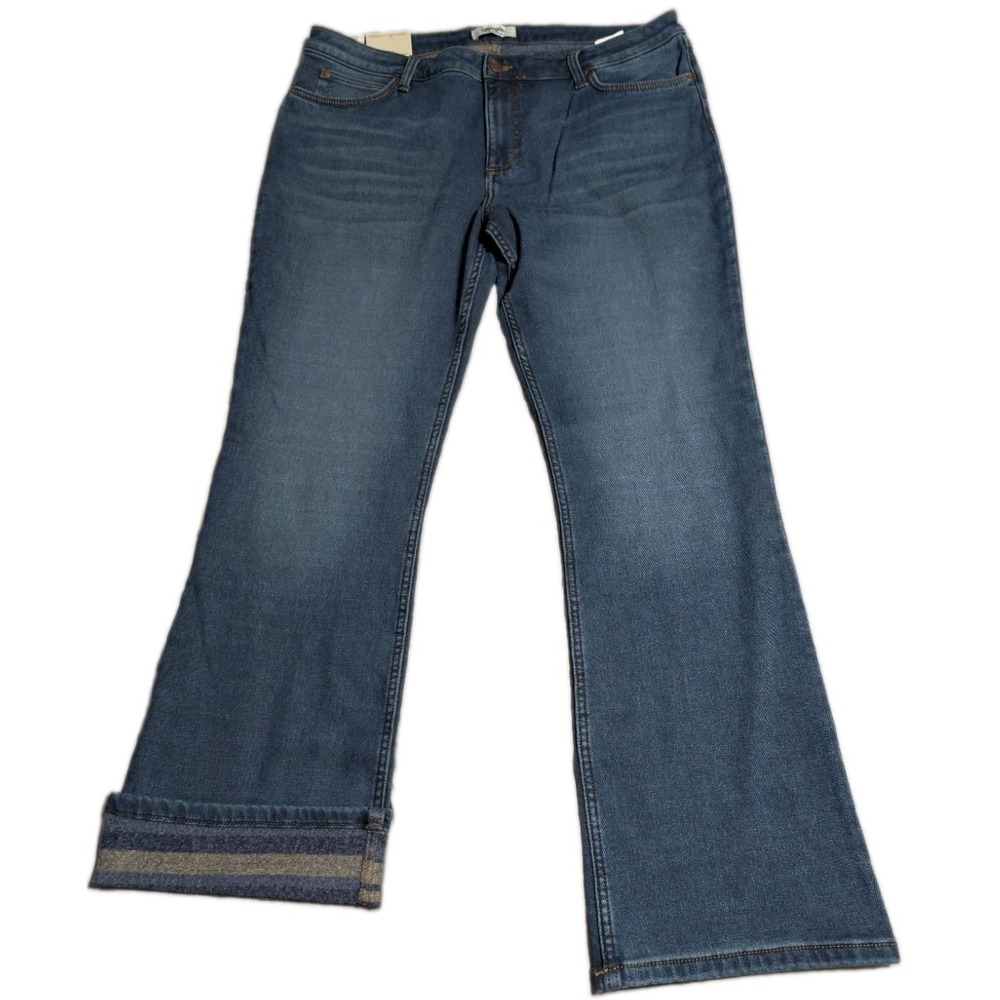Wrangler Retro Mae Boot Cut Jeans Womens 34x32 Fleece Lined Mid Rise NWT